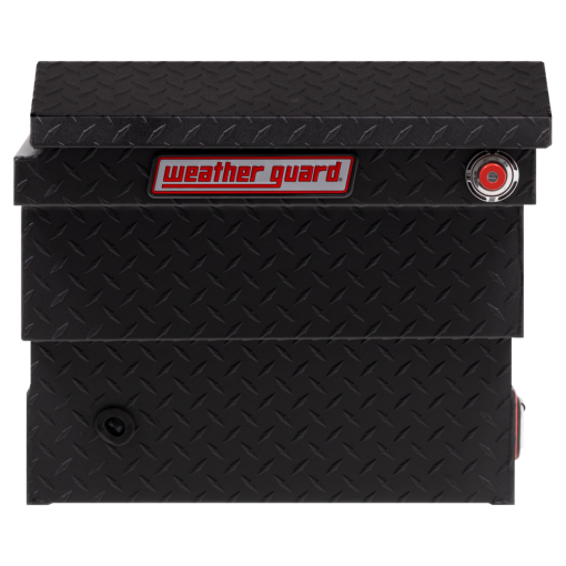 Weather Guard Saddle Truck Tool Box Aluminum Low Profile Textured Matte Black - Image 4