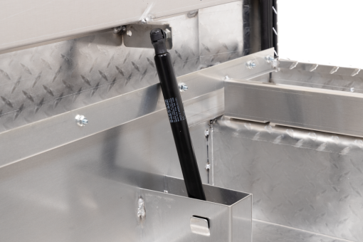 Weather Guard Saddle Truck Tool Box Aluminum Compact Low Profile Clear - Image 7
