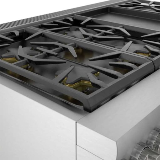 Thermador Pro Grand 48" Stainless Steel Commercial-Depth Dual-Fuel Range With Griddle - Image 5