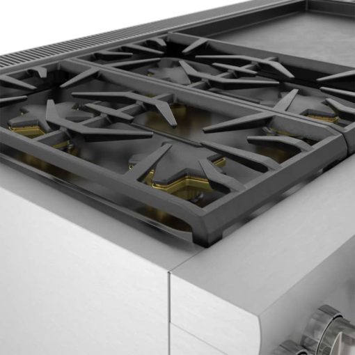 Thermador Pro Grand 60" Stainless Steel Commercial-Depth Dual-Fuel Range With Double Griddle - Image 5