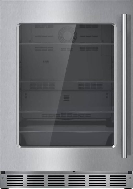 Thermador 24" Stainless Frame Left-Hinge Under-Counter Refrigerator With Masterpiece Series Handle