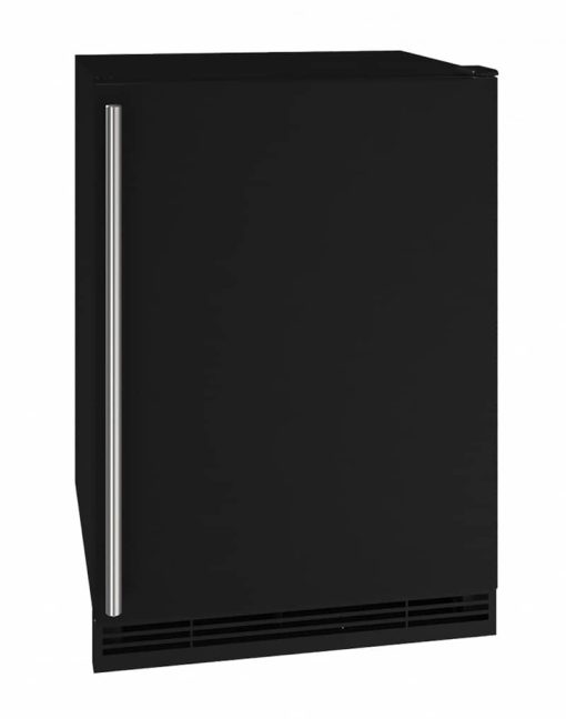 U-Line 24" Black Solid Refrigerator