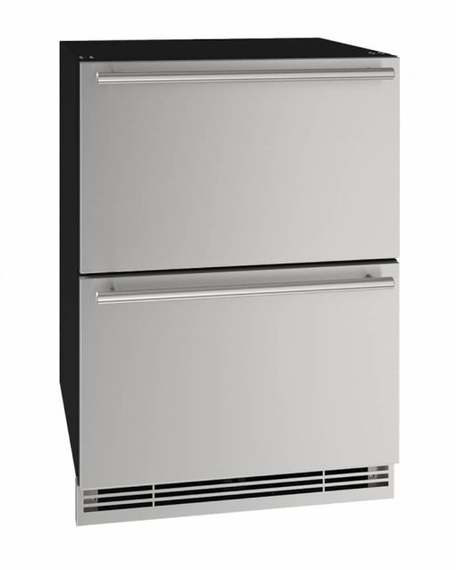 U-Line 24" Stainless Steel Refrigerator Drawers