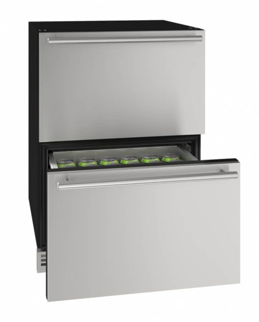 U-Line 24" Stainless Steel Refrigerator Drawers - Image 2