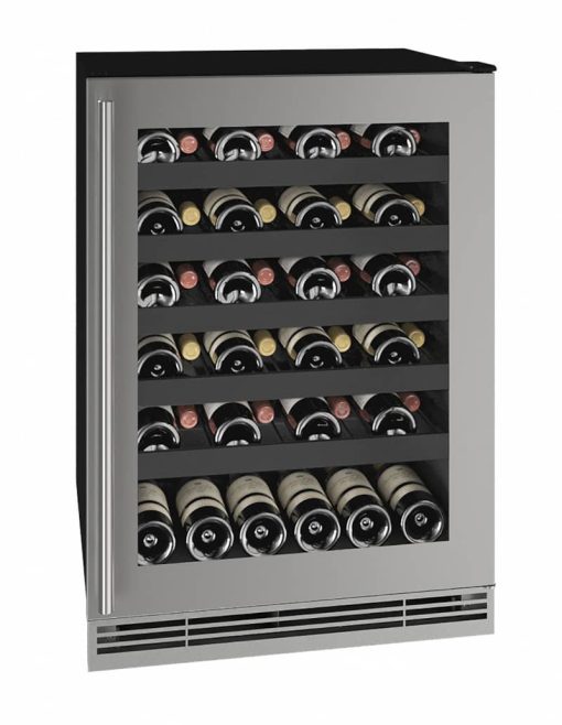 U-Line 24" Stainless Frame Wine Refrigerator