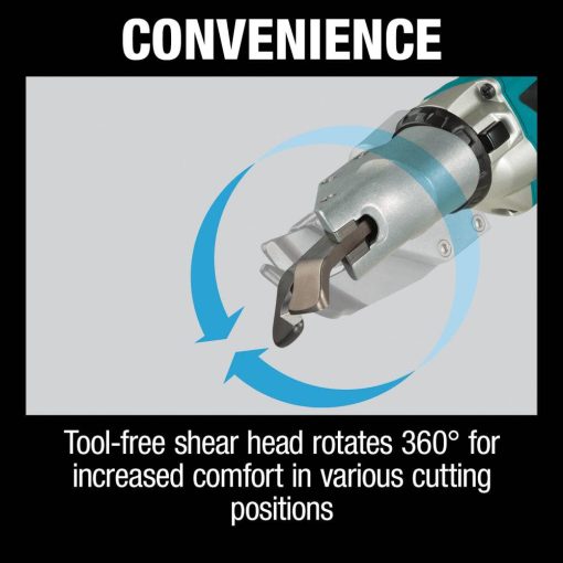 Makita 18V LXT Offset Shear Kit Lithium Ion Brushless Cordless 18 Gauge - Image 7