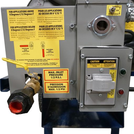 Indirect Fired 500k BTU Portable Heater System (LP/NG) 20 amp - Image 4