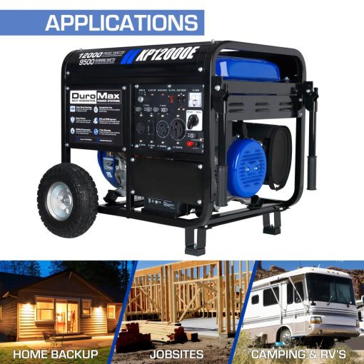 12000-Watt Gas Powered Portable Generator - Image 4