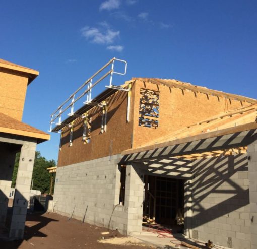 WallWalkers Hanging Scaffold 8' with Guard-rail Posts - Image 2