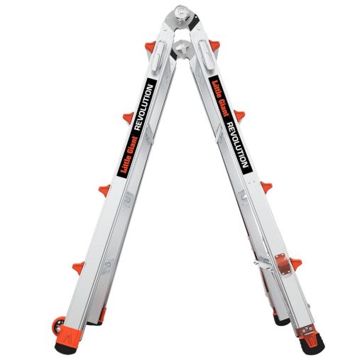 Revolution M17 Aluminum Type 1A 300lb Rated Telescoping Multi-Position Ladder with Ratchet Leg Leveler - Image 4