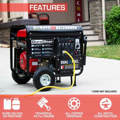 12000-Watt Dual Fuel Hybrid Portable Generator - Image 2