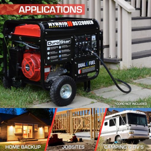 12000-Watt Dual Fuel Hybrid Portable Generator - Image 5