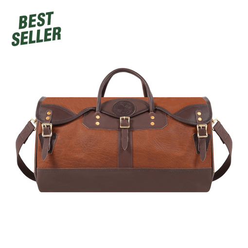 48 Liter Capacity Brown Trim Bison Leather Sportsman's Duffel