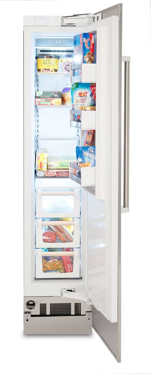 Viking 7 Series 18" Stainless Steel Right-Hinge Fully Integrated All Freezer - Image 2