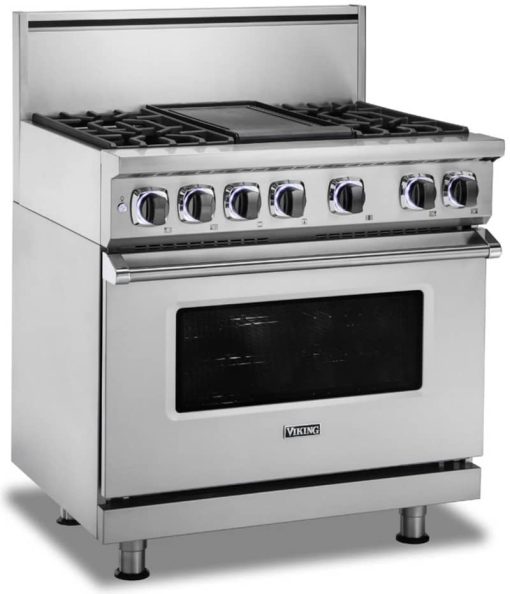 Viking 7 Series 36" Stainless Steel Dual Fuel Range With Griddle - Image 10