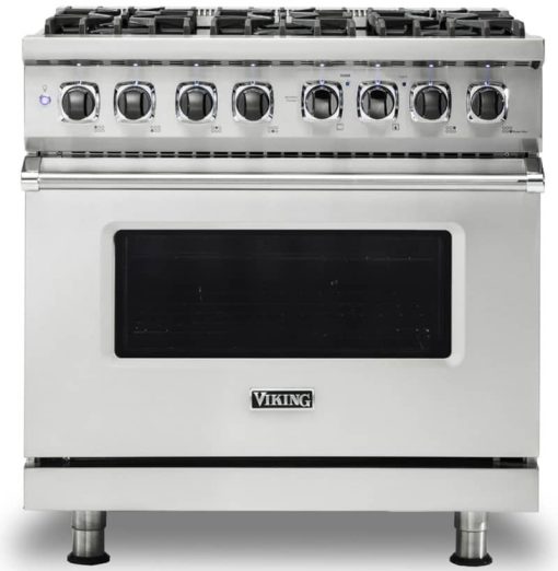 Viking 5 Series 36" Stainless Steel Freestanding Dual Fuel Range