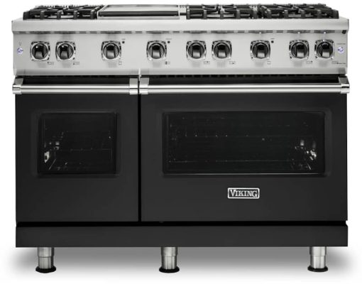 Viking Professional 5 Series 48" Cast Black Natural Gas Range