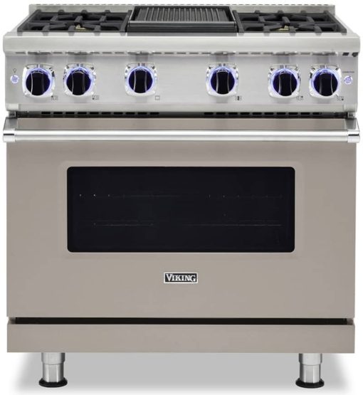 Viking 7 Series 36" Pacific Grey Natural Gas Range