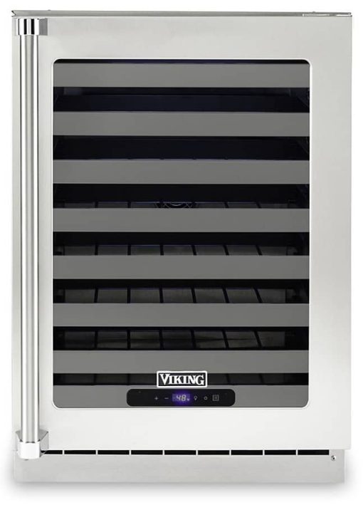 Viking 24" Stainless Frame Undercounter Wine Cellar