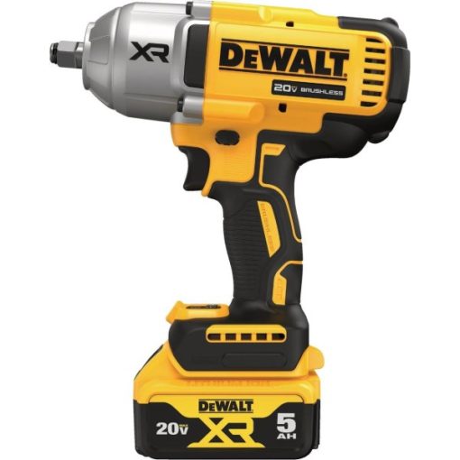 DeWalt 20 Volt MAX XR Lithium-Ion 1/2 In. Cordless Torque Impact Wrench with Hog Ring Anvil Kit