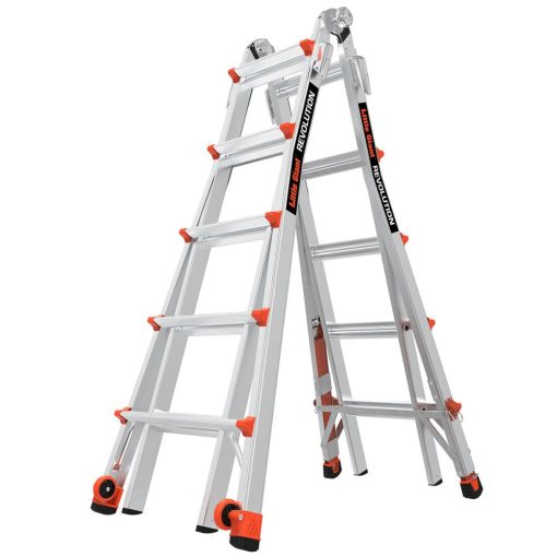 Revolution M22 Aluminum Type-1A 300lb Telescoping Multi-Position Ladder with Ratchet Leg Leveler - Image 10