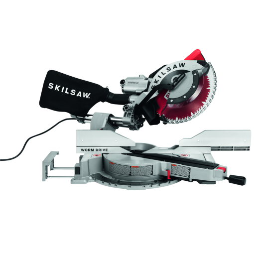Skil 12" Worm Drive Dual Bevel Sliding Miter Saw with 3 Diablo Blades - Image 4
