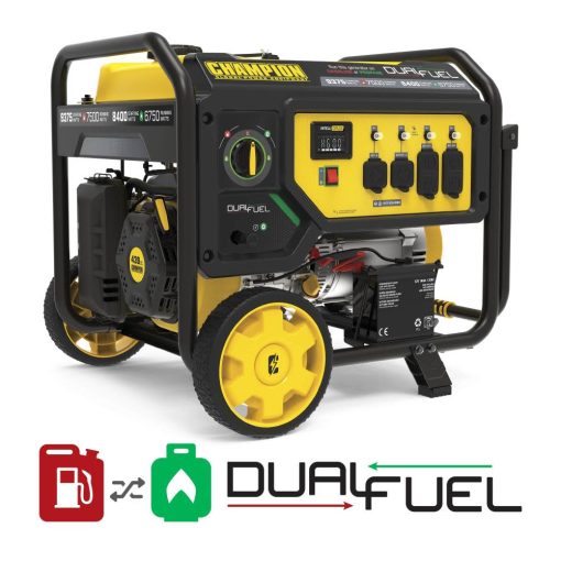 Champion 7500 Watt Dual Fuel Portable Generator with Electric Start