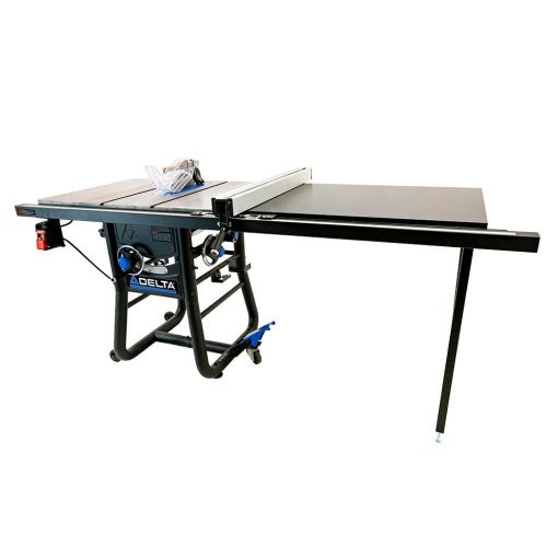 Delta 10" Contractor Table Saw with 52" Rip Capacity and Cast Iron Extension Wings - Image 2