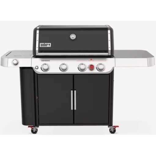 Genesis E-435 Gas Grill with Side Burner - Black