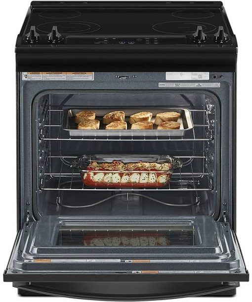 Whirlpool ADA 34" Black Tall Slide-In Electric Range With Self Clean Oven Cycle - Image 3