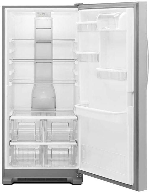 Whirlpool 31" Monochromatic Stainless Steel Right-Hinge SideKicks All-Refrigerator With LED Lighting - Image 2