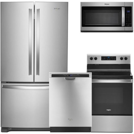 Whirlpool Stainless Steel Four Piece Kitchen Suite