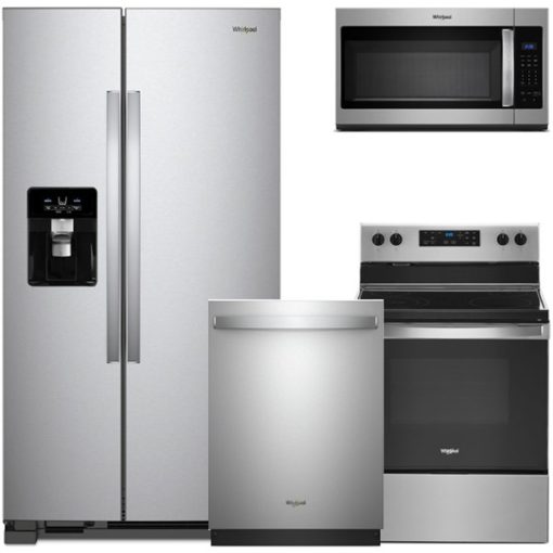 Whirlpool Stainless Steel Four Piece Kitchen Suite