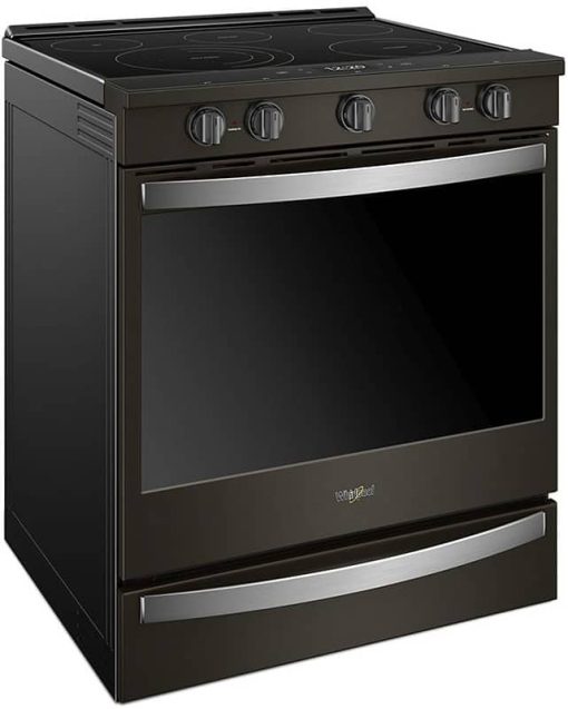 Whirlpool ADA 6.4 Cu. Ft. Fingerprint Resistant Black Stainless Steel Smart Slide-In Electric Range - Image 4