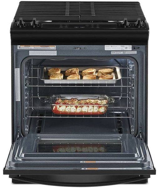 Whirlpool ADA 5 Cu. Ft. Black Gas Range With Frozen Bake Technology - Image 3