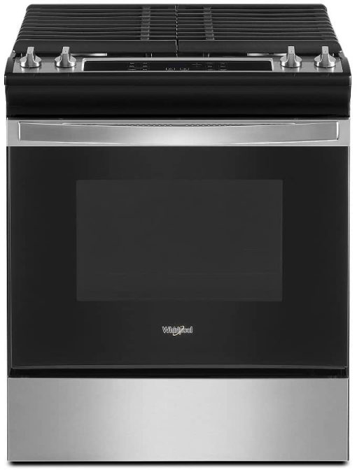 Whirlpool ADA 5 Cu. Ft. Stainless Steel Gas Range With Frozen Bake Technology