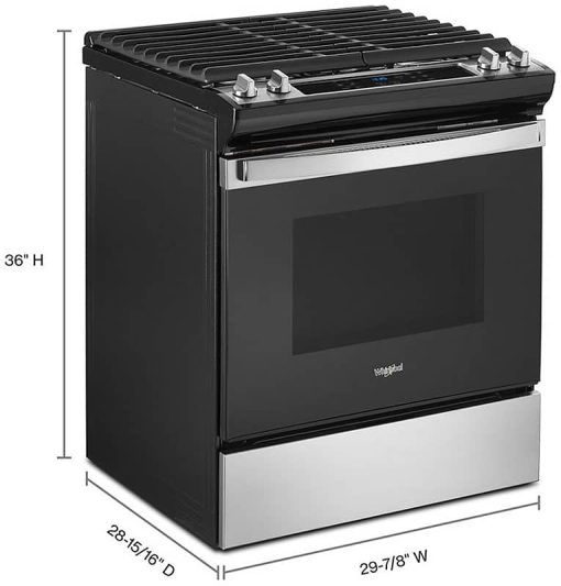 Whirlpool ADA 5 Cu. Ft. Stainless Steel Gas Range With Frozen Bake Technology - Image 6