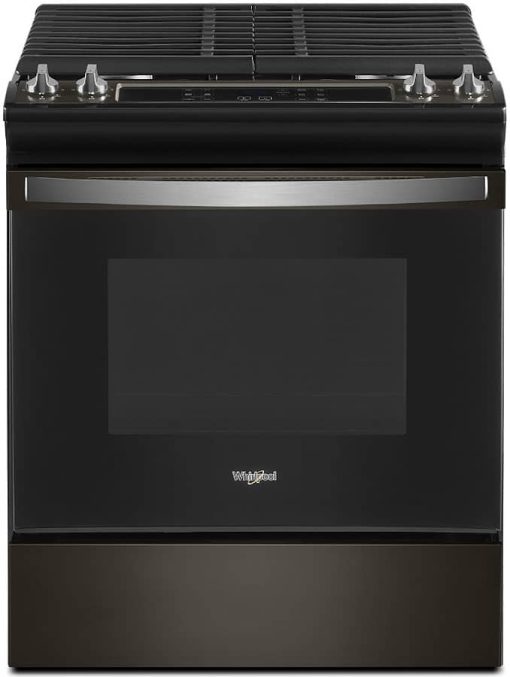 Whirlpool ADA 5 Cu. Ft. Black Stainless Steel Gas Range With Frozen Bake Technology