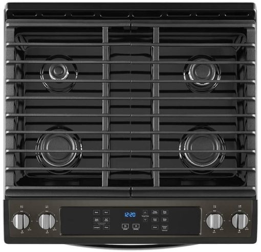 Whirlpool ADA 5 Cu. Ft. Black Stainless Steel Gas Range With Frozen Bake Technology - Image 8