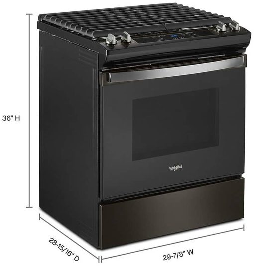 Whirlpool ADA 5 Cu. Ft. Black Stainless Steel Gas Range With Frozen Bake Technology - Image 6