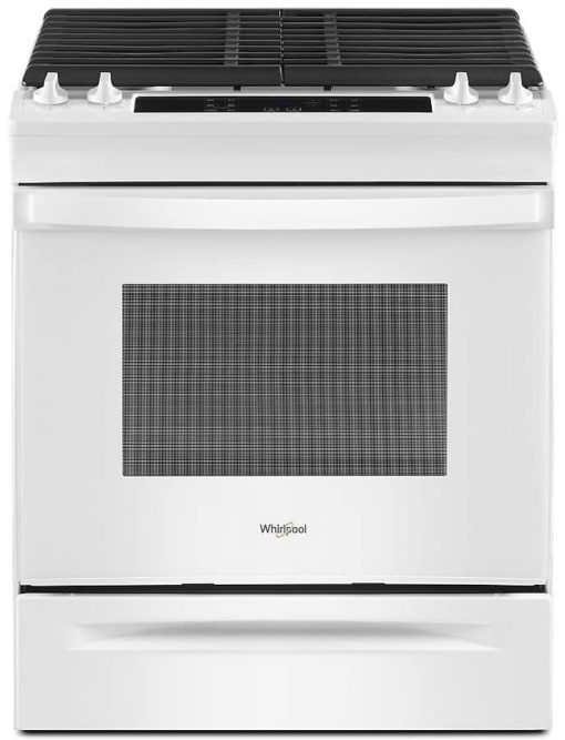 Whirlpool ADA 5 Cu. Ft. White Gas Range With Frozen Bake Technology