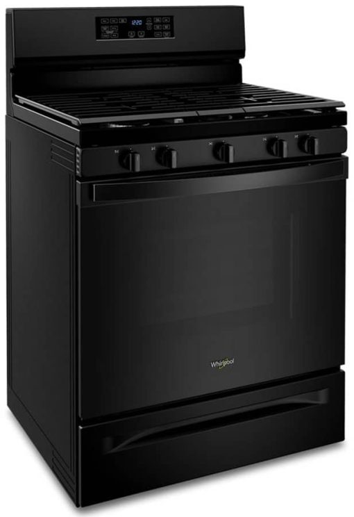 Whirlpool 5 Cu. Ft. Black 5-In-1 Air Fry Gas Range - Image 4