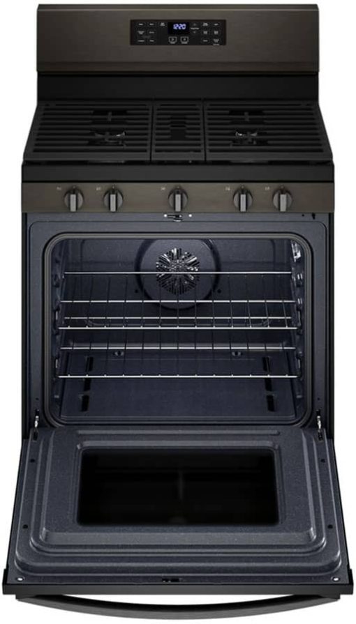 Whirlpool 5 Cu. Ft. Fingerprint Resistant Black Stainless Steel 5-In-1 Air Fry Gas Range - Image 2