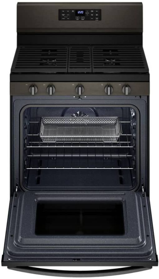 Whirlpool 5 Cu. Ft. Fingerprint Resistant Black Stainless Steel 5-In-1 Air Fry Gas Range - Image 3