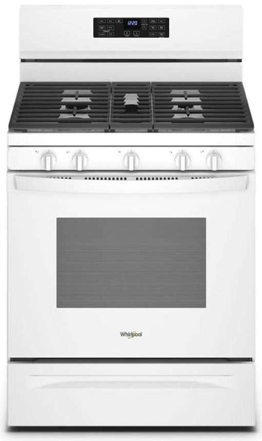 Whirlpool 5 Cu. Ft. White 5-In-1 Air Fry Gas Range