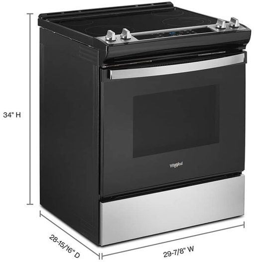 Whirlpool ADA 34" Stainless Steel Tall Slide-In Electric Range With Self Clean Oven Cycle - Image 10