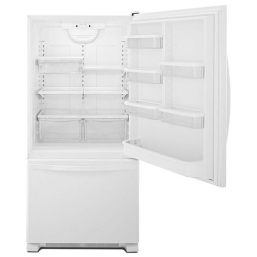 21.9 cu ft Bottom Freezer White Refrigerator - Image 2