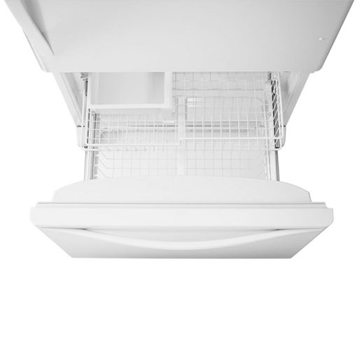 21.9 cu ft Bottom Freezer White Refrigerator - Image 4
