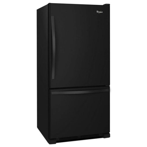 18.7 cu ft Bottom Freezer Black Refrigerator - Image 2