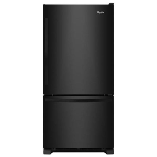 18.7 cu ft Bottom Freezer Black Refrigerator